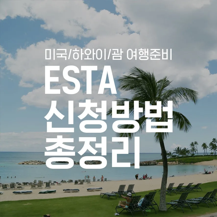 완전 쉬운 ESTA 신청방법 총정리