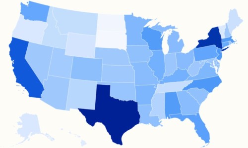 오염 물질이 가장 많은 주를 보여주는 음용수 지도-Drinking Water Map Shows States With Most Contaminants