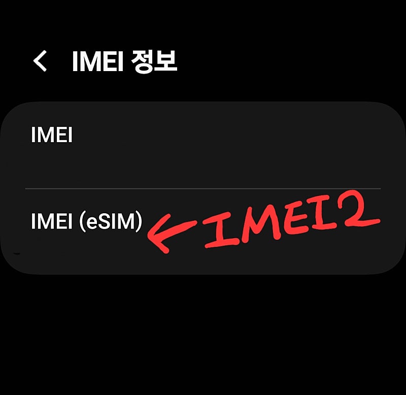 e심이심 IMEI2 번호 모를때(갤럭시 고생담)